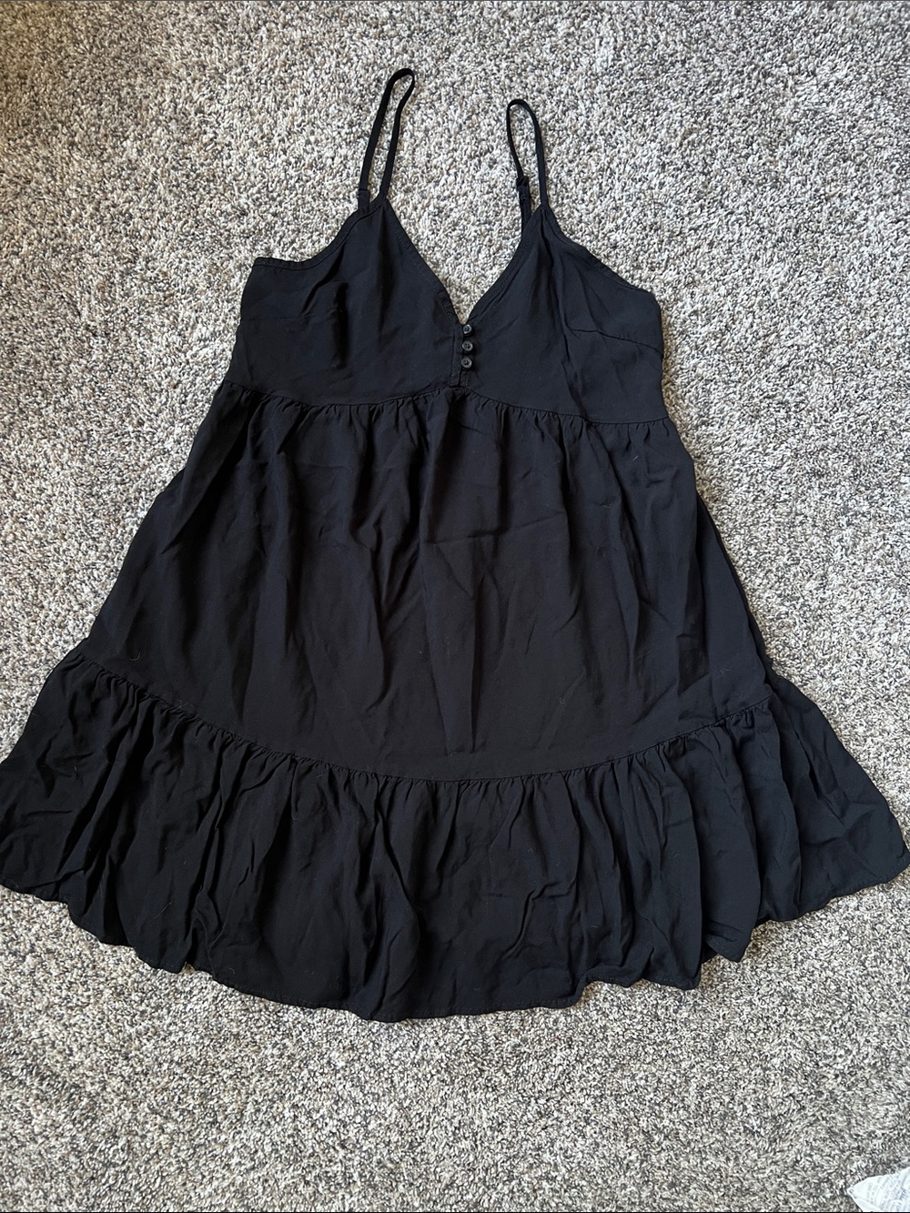 Black mini dress/top